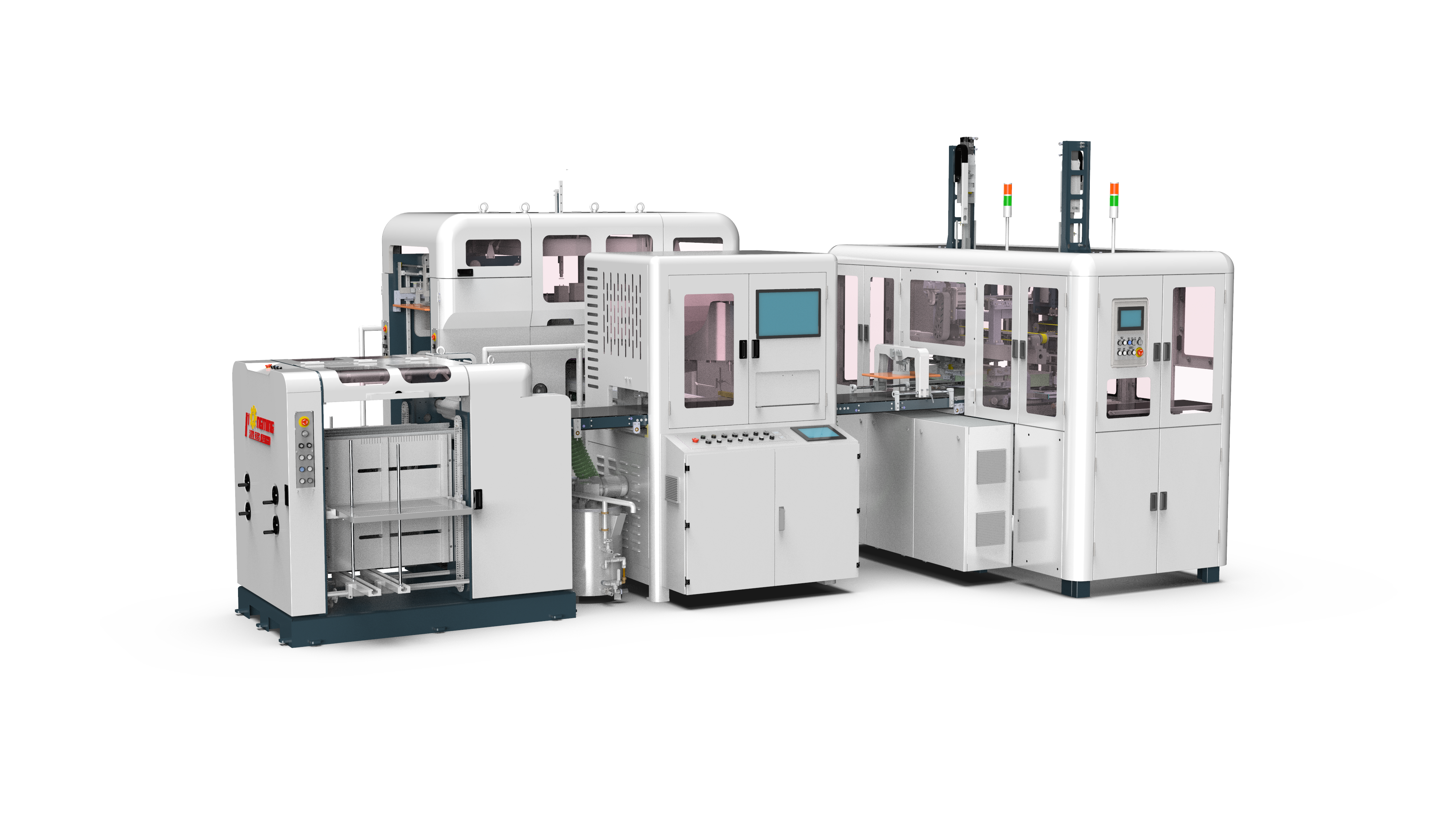 HM-DP4030S Full automatic dual-channel Rigid box making machine